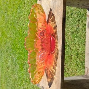 Fenton Carnival Glass Bowl - Orange